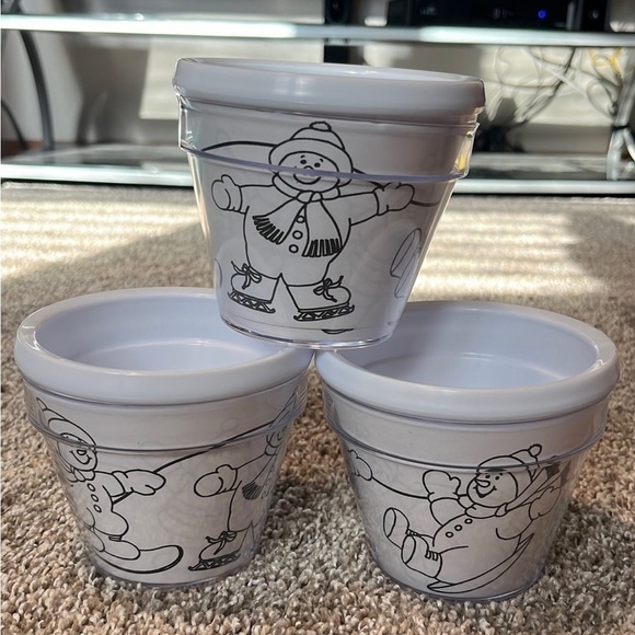 DIY Holiday Christmas Coloring Bowls - Picture 1 of 3